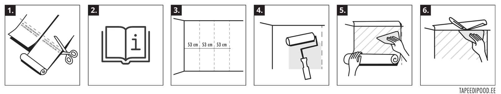 Инструкция по поклейке флизелиновых обоев с шириной полотна 53 см
