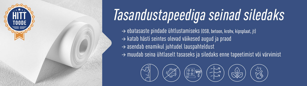 Müügihitt: tasandustapeet (rullpahtel) Patent Vlies Premium