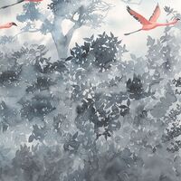 Fototapeet Flamingos in the Sky INX8-053