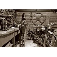 Fototapeet Vintage Garage, 375×250 cm