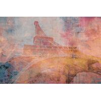Фотообои Grunge Eiffel Tower, 375×250 cm