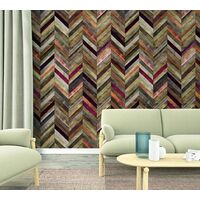 Tapeet Smart Art 47244 - Multi-Colored Herringbone