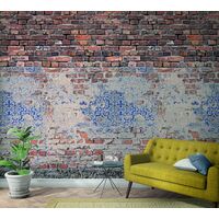 Tapeet Smart Art 47253 - Brick Wall With Azulejo