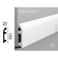 Напольный плинтус FL5 Wallstyl, 100×20 mm