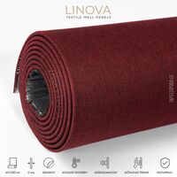 Tekstiilpaneel (bordoopunane) 65×280 cm