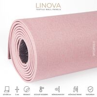 Tekstiilpaneel (roosa) 65×280 cm