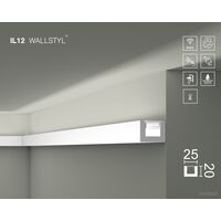 Led-liist Wallstyl IL12, 25×20 mm