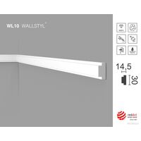 Dekoratiivliist WL10 Wallstyl, 30×14.5 mm