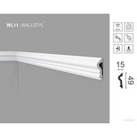 Seinaliist WL11 Wallstyl, 49×15 mm
