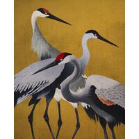 Fototapeet Komar FLX4-053 - Yellow Cranes