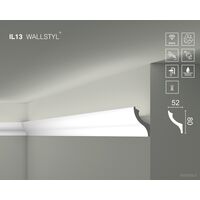 valguskarniis IL13 Wallstyl, 80×52 mm