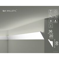 Valguskarniis IL4 Wallstyl, 60×36 mm