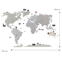 Декоративная наклейка HS60011 World Map