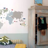 Sisustuskleebis HS60011 World Map