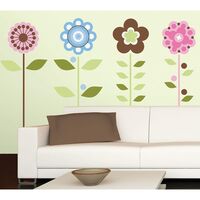 Декоративная наклейка RMK1278GM - Growing Flowers