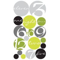 Интерьерная наклейка и часы RMK2239CLK Circle Clock