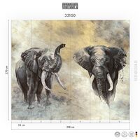 Pilttapeet Smart Art 33100 Elephants, 318×270 cm