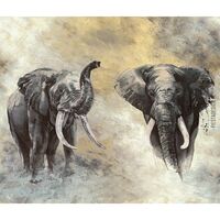 Pilttapeet Smart Art 33100 Elephants, 318×270 cm