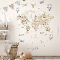 Pilttapeet Smart Art 96469 Discover the world, 159×270 cm