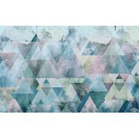 Pilttapeet Triangles Blue P018A-VD4 - 400×250 cm