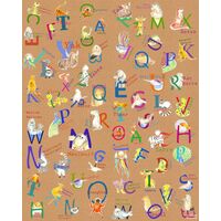 Pilttapeet Animals A-Z P036-VD2 - 200×250 cm