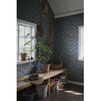 Обои Sandberg Kolonin 479-56 Liljekonvalj Indigo Blue