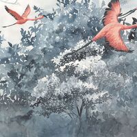 Fototapeet Flamingos in the Sky INX8-053