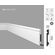 Põrandaliist FL4 Wallstyl, 150×20 mm