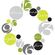 Sisustuskleebis RMK2239CLK Circle Clock
