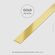 Dekoratiivne metallriba - kuld harjatud