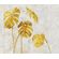 Fototapeet Komar SX6-025 - Golden Monstera