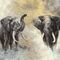 Pilttapeet Smart Art 33100 Elephants, 318×270 cm