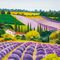 Pilttapeet Smart Art 35642 Lavender Farm, 212×270 cm