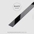 Decorative steel strip - Black glossy